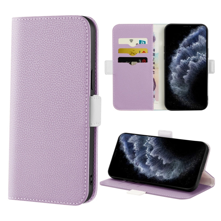 Phone Case – Leather (iPhone SE 2022) #2 For iPhone 11 Pro Light Purple