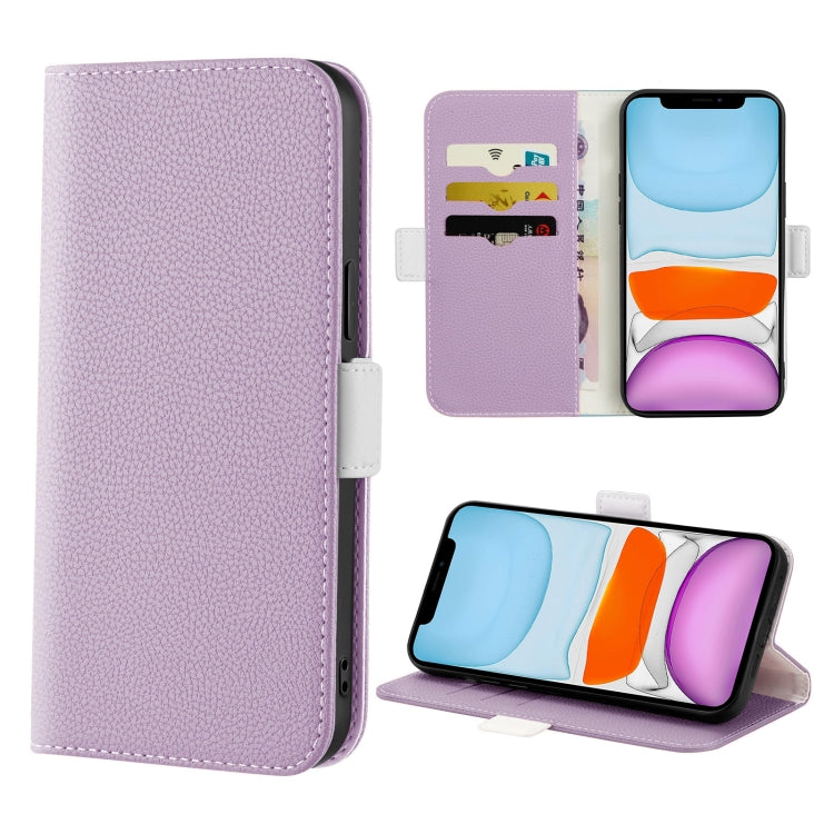 Phone Case – Leather (iPhone SE 2022) #2 For iPhone 11 Light Purple