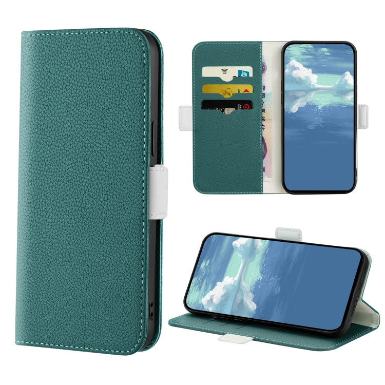 Candy Color Litchi Texture Leather Phone Case, For iPhone XS / X, For iPhone XR, For iPhone XS Max For iPhone XS X Dark Green