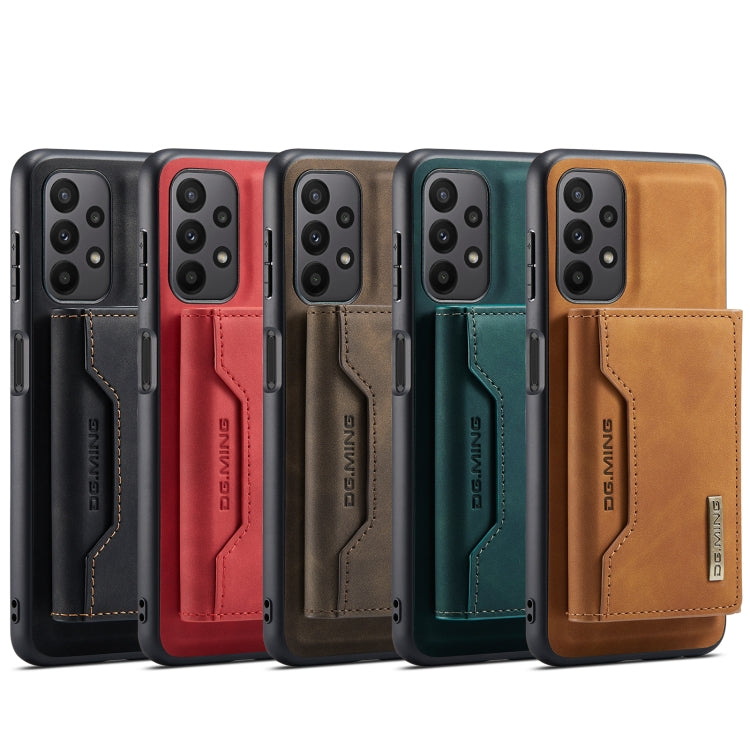 DG.MING M2 Series 3-Fold Multi Card Bag + Magnetic Phone Case – Magnetic, Card Slot, Leather, For Samsung Galaxy A23 5G
