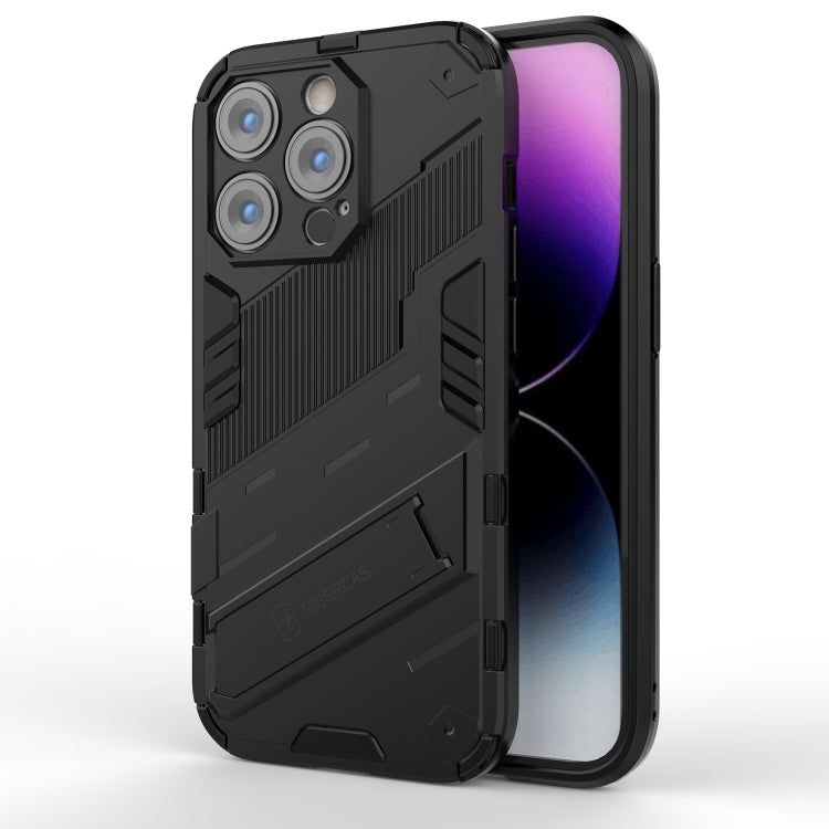 Punk Armor 2 in 1 PC + TPU Phone Case, For iPhone 14 Pro Max For iPhone 14 Pro Max Black