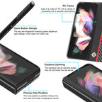 LC.IMEEKE Carbon Fiber Horizontal Flip Leather Phone Case, For Samsung Galaxy Z Fold4 5G