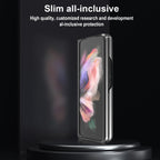 LC.IMEEKE Carbon Fiber Horizontal Flip Leather Phone Case, For Samsung Galaxy Z Fold4 5G