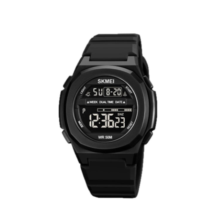 Watch – Silicone, Stainless Steel Black and Black