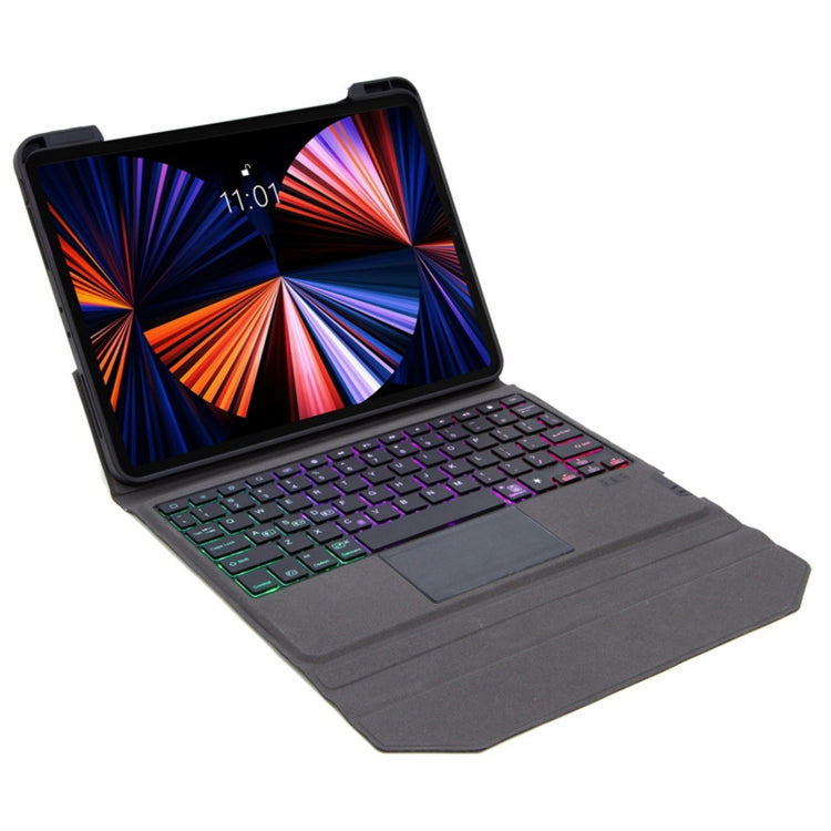 Integrated Bluetooth Keyboard Leather Case with Backlight & Touchpad & Holder, For iPad Air 5 / Air 4 10.9, For iPad Pro 11 2021 / 2020 / 2018 For iPad Air 5 Air 4 10.9