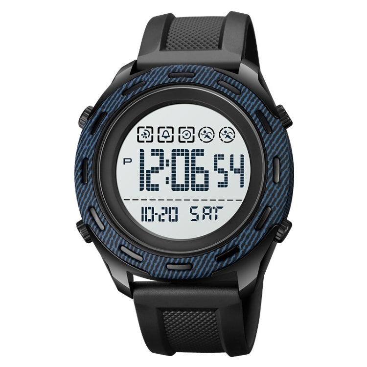 Watch – Stainless Steel (Black) White Denim Blue