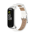 Watch Band – Leather (Samsung Galaxy Fit 2) For Samsung Galaxy Fit 2 White Silver