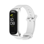Watch Band – Silicone (Samsung Galaxy Fit 2) For Samsung Galaxy Fit 2 White Silver