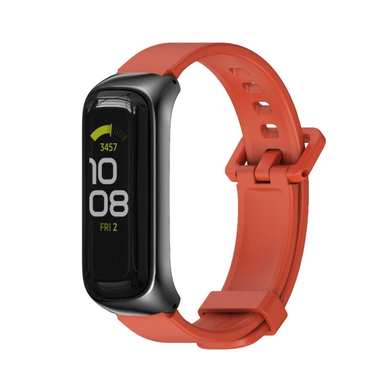 Watch Band – Silicone (Samsung Galaxy Fit 2) For Samsung Galaxy Fit 2 Orange Black