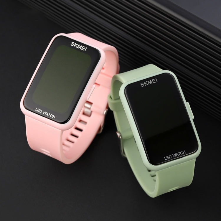 SKMEI 1873 PU Strap Waterproof LED Electronic Watch
