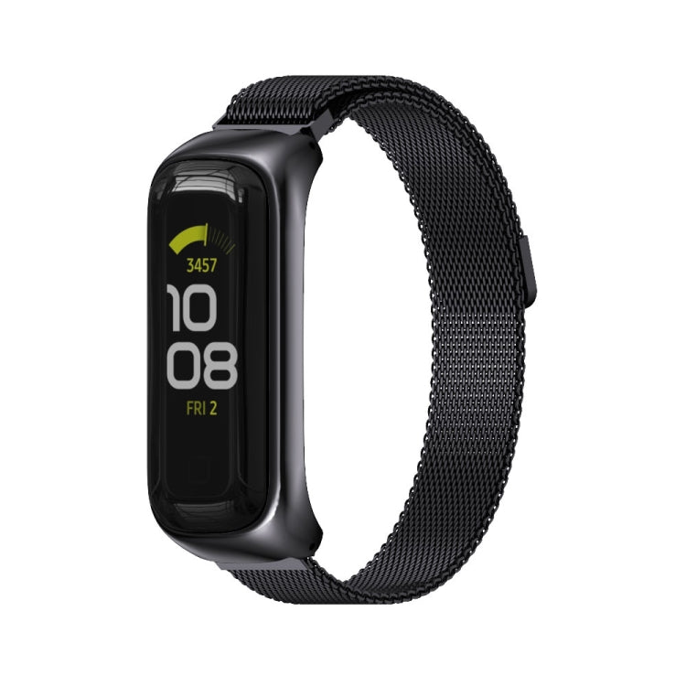 MIJOBS Milan Magnetic Stainless Steel Watch Band, For Samsung Galaxy Fit 2 For Samsung Galaxy Fit 2 Black