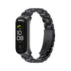 MIJOBS Three-bead Metal Stainless Steel Watch Band, For Samsung Galaxy Fit 2 For Samsung Galaxy Fit 2 Black