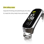 MIJOBS Three-bead Metal Stainless Steel Watch Band, For Samsung Galaxy Fit 2