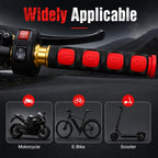 2 PCS Motorcycle Modification Accessories PVC Horn ShapeHand Grip Cover Handlebar Set