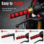 2 PCS Motorcycle Modification Accessories PVC Horn ShapeHand Grip Cover Handlebar Set