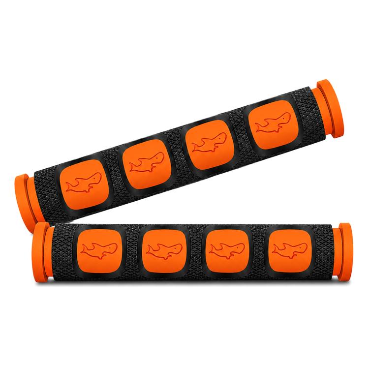2 PCS Motorcycle Modification Accessories PVC Horn ShapeHand Grip Cover Handlebar Set – Durable Build, Easy to Use Orange
