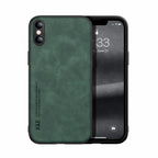 Skin Feel Magnetic Leather Back Phone Case, For iPhone XR, For iPhone XS Max, For iPhone SE 2022 / SE 2020 / 7 / 8, For iPhone 7 Plus / 8 Plus