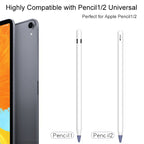 8 PCS / Set Universal Wearable Stylus Nib Cover, Pink, Yellow, Black, Red, Grey, Colorful, Green, White 1, Blue