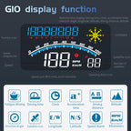 G10 5.5 inch Car HUD GPS Head Up Display Speedometer Odometer LED Windscreen Projector, G10