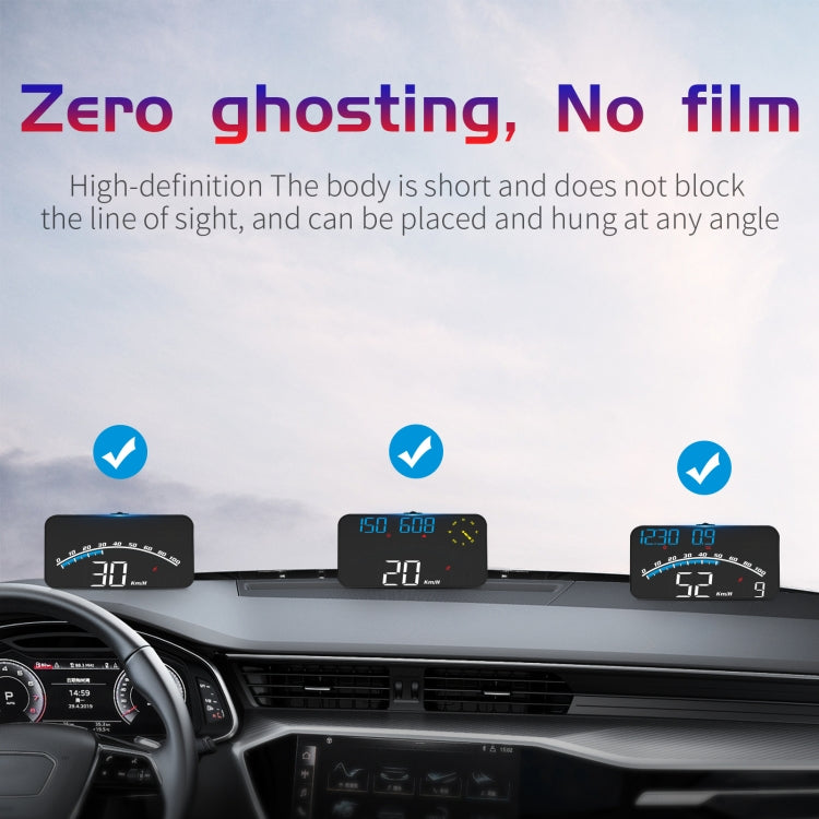 G10 5.5 inch Car HUD GPS Head Up Display Speedometer Odometer LED Windscreen Projector, G10