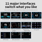 P22 3.5 inch Car HUD Head up Display GPS OBD2 Dual System Windshield Projector, P22