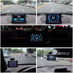 P22 3.5 inch Car HUD Head up Display GPS OBD2 Dual System Windshield Projector, P22