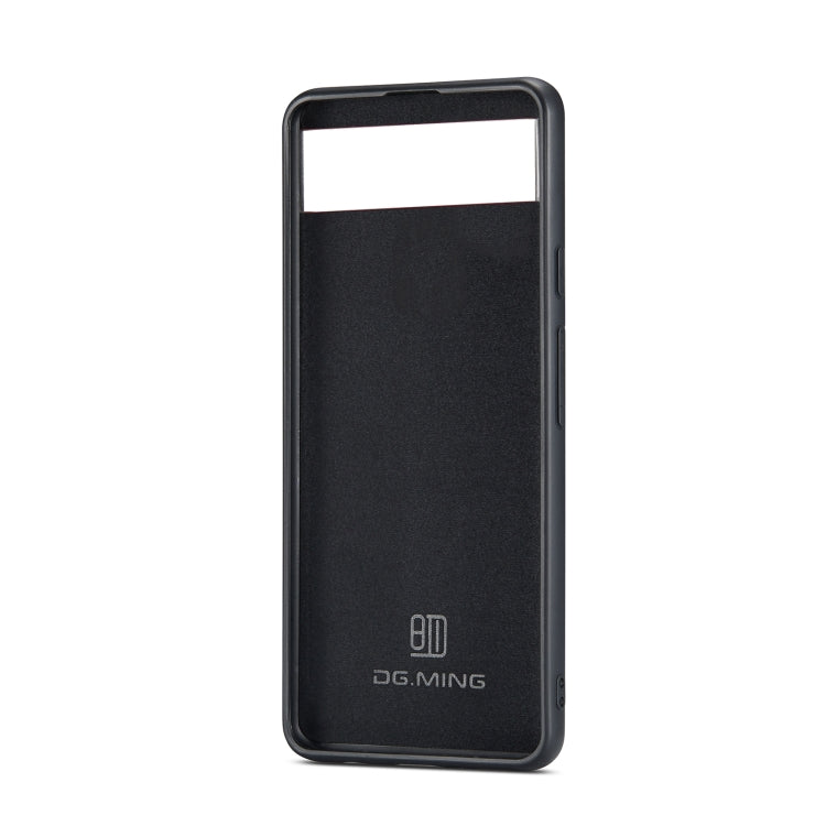 DG.MING M1 Series 3-Fold Multi Card Wallet + Magnetic Phone Case – Magnetic, Card Slot, Leather, For Google Pixel 7 5G, For Google Pixel 6A
