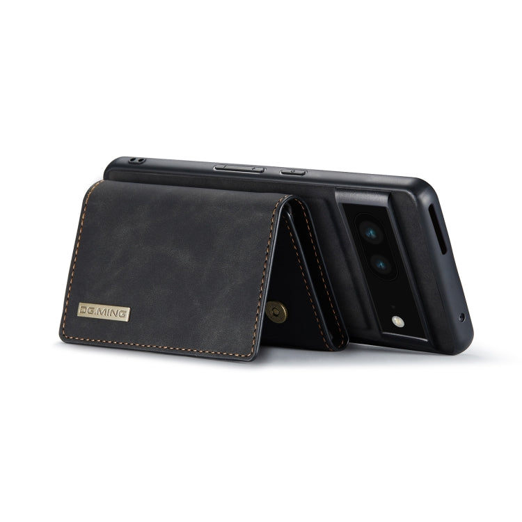 DG.MING M1 Series 3-Fold Multi Card Wallet + Magnetic Phone Case – Magnetic, Card Slot, Leather, For Google Pixel 7 5G, For Google Pixel 6A