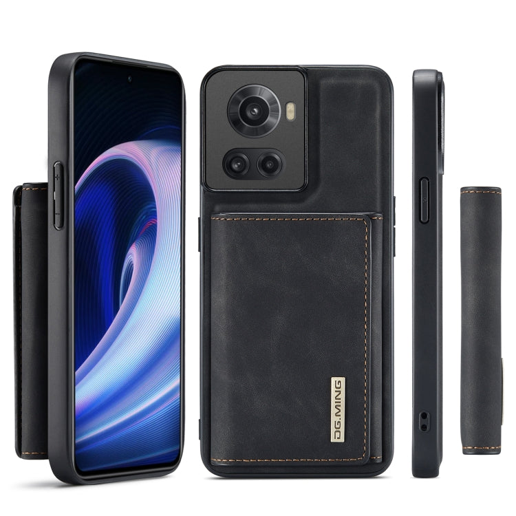 DG.MING M1 Series 3-Fold Multi Card Wallet + Magnetic Phone Case – Magnetic, Card Slot, Leather, For OnePlus Ace/10R, For OnePlus 10 Pro, For OnePlus Nord N20 5G, For Google Pixel 7 Pro 5G
