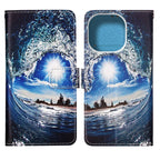 Painted Flat Texture Leather Case with Lanyard & Card Slot & Wallet & Holder, For iPhone 14 Pro Max