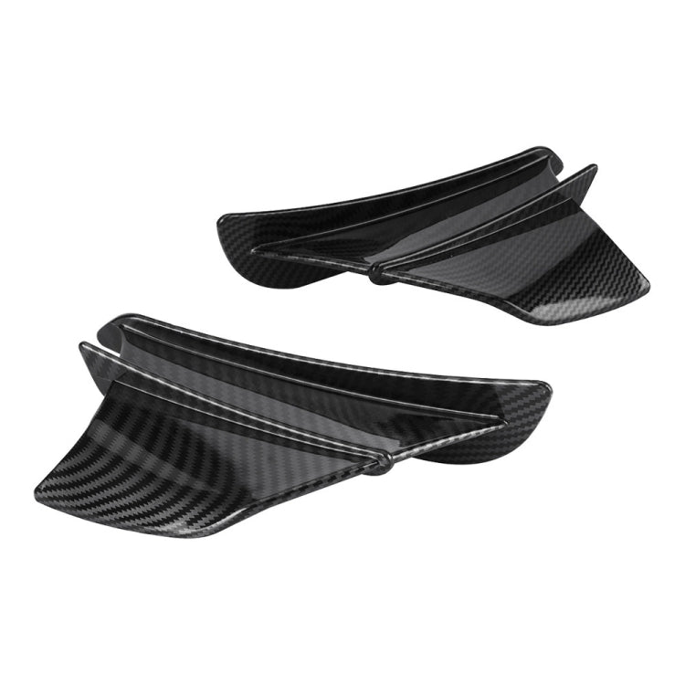 Motorcycle Winglet Aerodynamic Wing Kit Spoiler, Glossy Carbon, Matte Carbon, Forged Texture Glossy Carbon