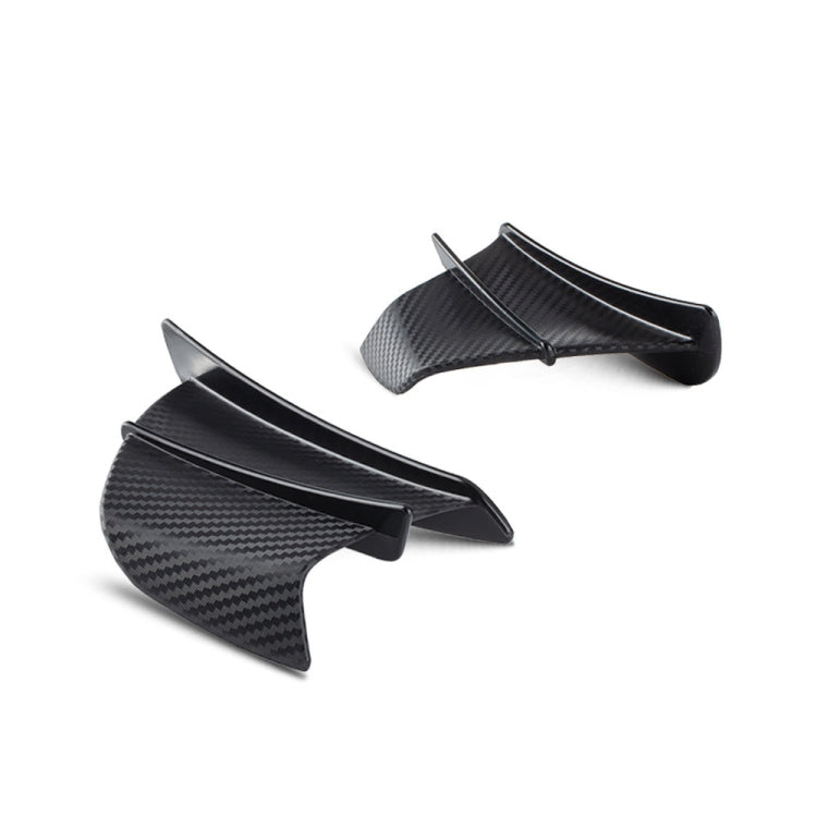 Motorcycle Winglet Aerodynamic Wing Kit Spoiler, Glossy Carbon, Matte Carbon, Forged Texture – Durable Build, Easy to Use Matte Carbon