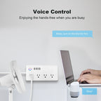 SM-SO301-U 2500W 4 Holes + 4 USB Smart Power Strip, US Plug, ZigBee 10A, WiFi 10A