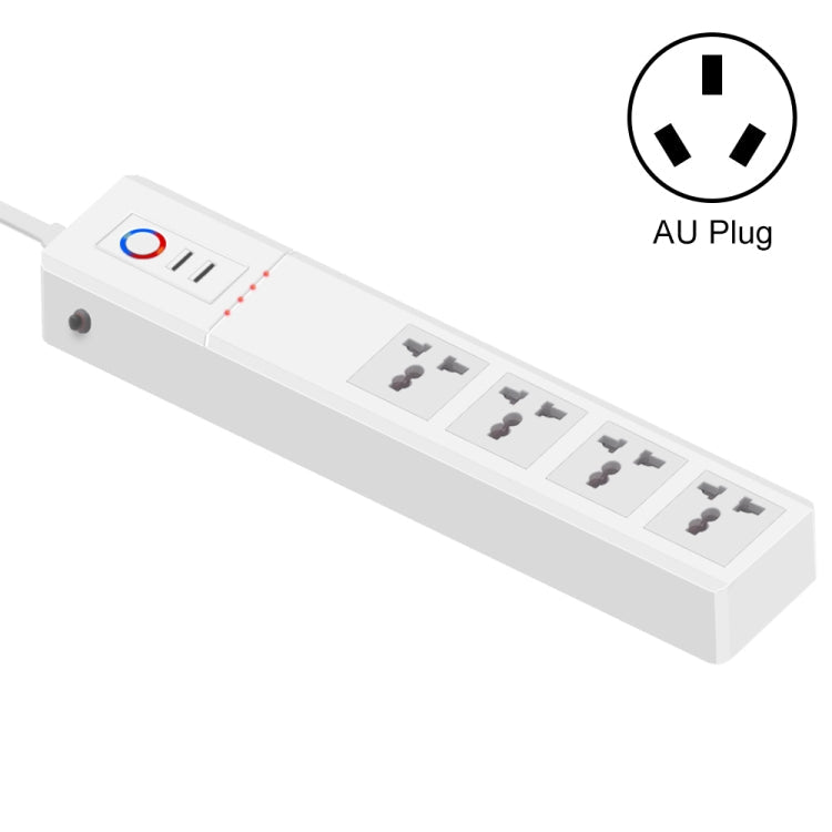 SM-SO306-M 4 Holes + 2 USB Multi-purpose Smart Power Strip, ZigBee 10A, ZigBee 16A, WiFi 10A, WiFi 16A ZigBee 10A AU Plug