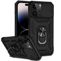 Sliding Camshield Holder Phone Case, For iPhone 14 Pro Max For iPhone 14 Pro Max Black