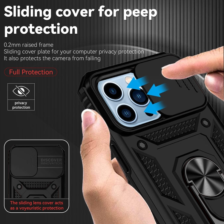 Sliding Camshield Holder Phone Case, For iPhone 14 Pro Max