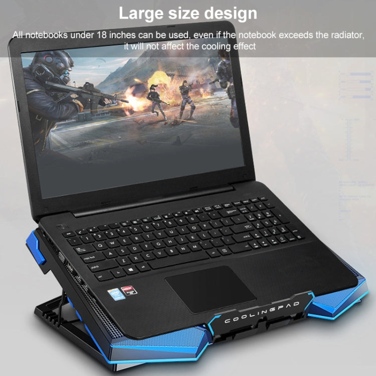 5 Fan 2 USB Lifting Folding Laptop Cooling Stand – Durable Build, Easy to Use