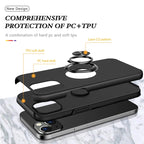 Magnetic Ring Kickstand Shockproof Phone Case, For iPhone 14 Pro Max