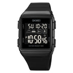 Watch – Silicone, Stainless Steel (Black) 1960 Black and Black Machine Black and Black Machine