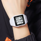 Watch – Silicone, Stainless Steel (Black)