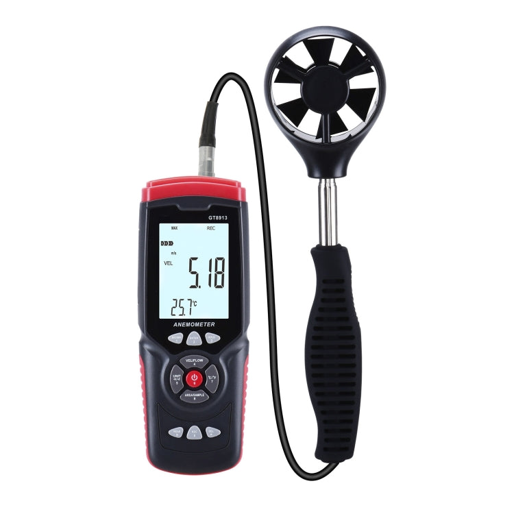 BENETECH GT8913 Handheld Digital LCD Hot Wire Anemometer, Battery Not Included Default Title