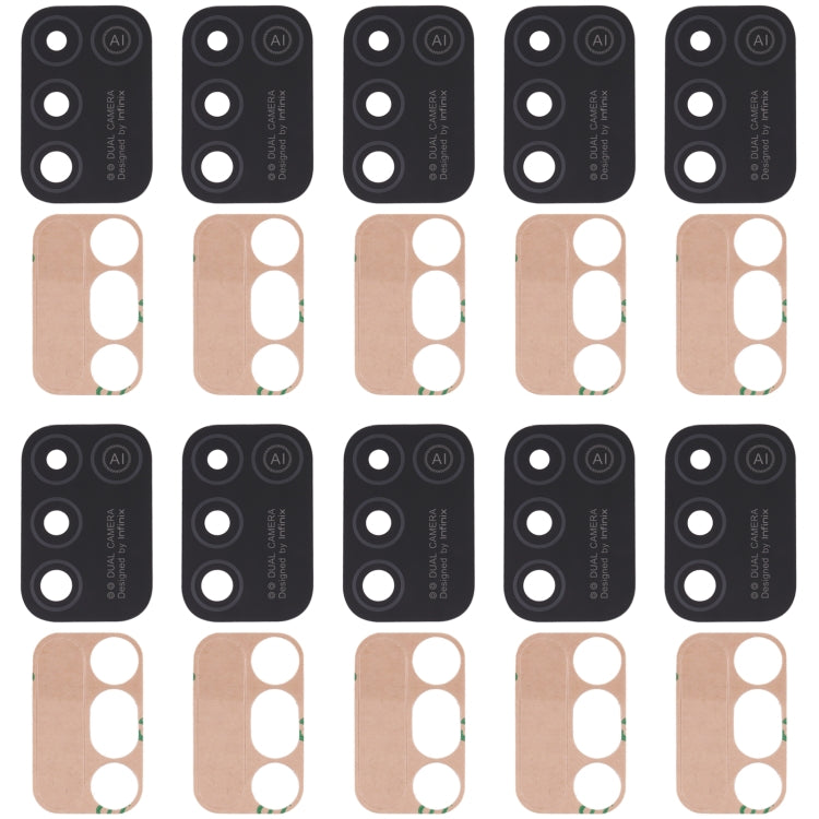 10 PCS Back Camera Lens, For Infinix Hot 10 Play, For Infinix Hot 10s/Hot 10T, For Infinix Hot 10i/Smart 5 Pro, For Infinix Note 8, For Infinix Note 10, For Infinix Hot 11s, For Infinix Hot 11 Play, For Infinix Zero X/Zero X Pro, For Infinix Note 8i   ... For Infinix Hot 10 Play