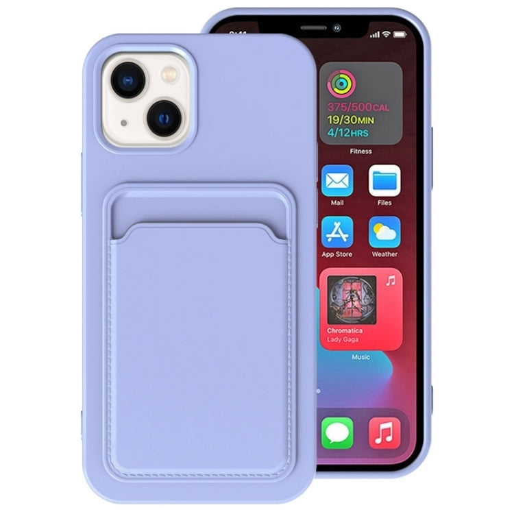TPU Phone Case – + Flannel Lining Card Slots Phone Case, For iPhone 14 Plus