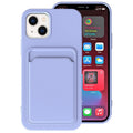 TPU Phone Case – + Flannel Lining Card Slots Phone Case, For iPhone 14 Plus