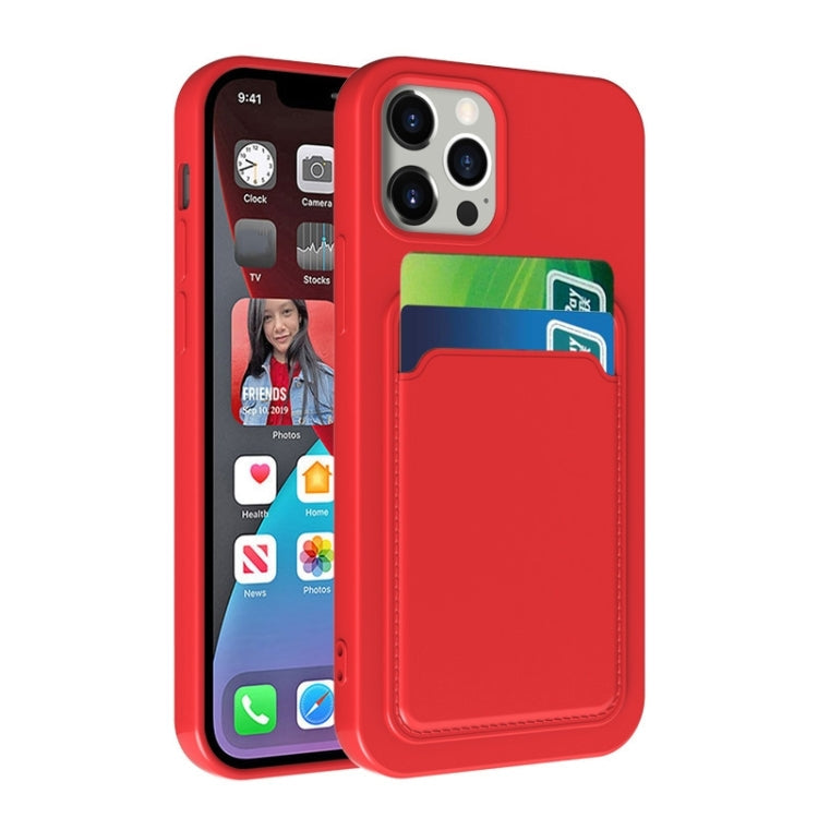 TPU Phone Case – + Flannel Lining Card Slots Phone Case, For iPhone 14 Plus