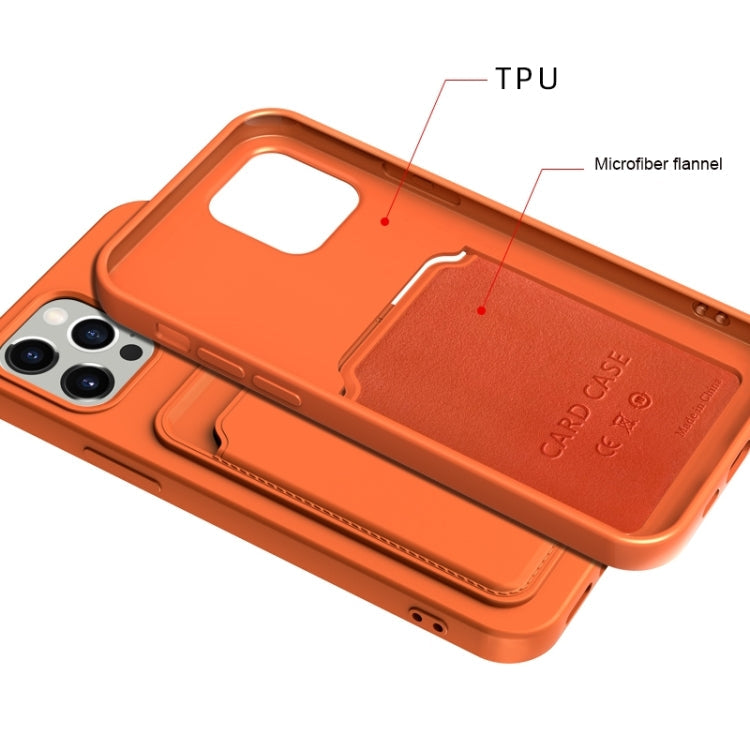 TPU Phone Case – + Flannel Lining Card Slots Phone Case, For iPhone 14 Plus