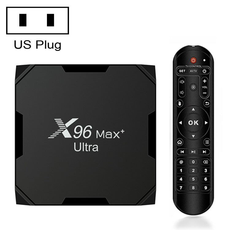 H96 Max+ Ultra 4GB+32GB Amlogic S905X4 8K Smart TV BOX Android 11.0 Media Player, 4GB+32GB, UK Plug, 4GB+32GB, US Plug, 4GB+32GB, EU Plug, 4GB+32GB, AU Plug – Bluetooth, TPU, 4K 4GB+32GB, US Plug