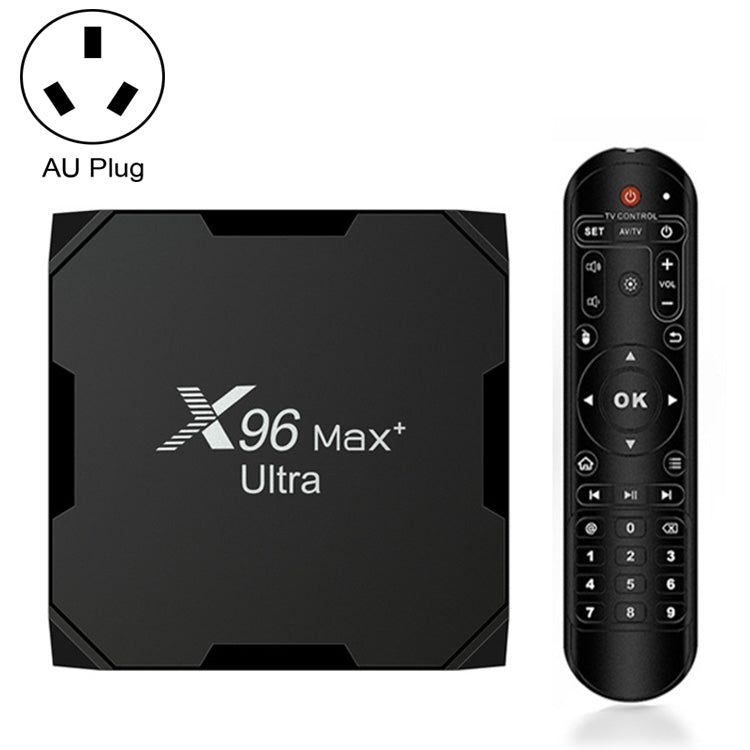 H96 Max+ Ultra 4GB+64GB Amlogic S905X4 8K Smart TV BOX Android 11.0 Media Player, 4GB+64GB, AU Plug, 4GB+64GB,EU Plug, 4GB+64GB,US Plug, 4GB+64GB,UK Plug 4GB+64GB, AU Plug