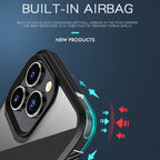 Carbon Fiber Four-corner Airbag Shockproof Case, For iPhone 14 Pro Max, For iPhone 14 Plus, For iPhone 14 Pro
