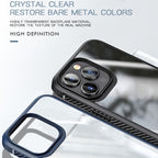 Carbon Fiber Four-corner Airbag Shockproof Case, For iPhone 14 Pro Max, For iPhone 14 Plus, For iPhone 14 Pro